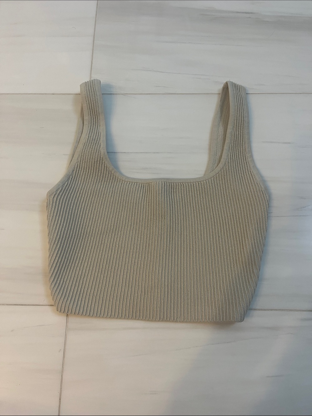 Aritzia Babaton Cropped ribbed sweater tank